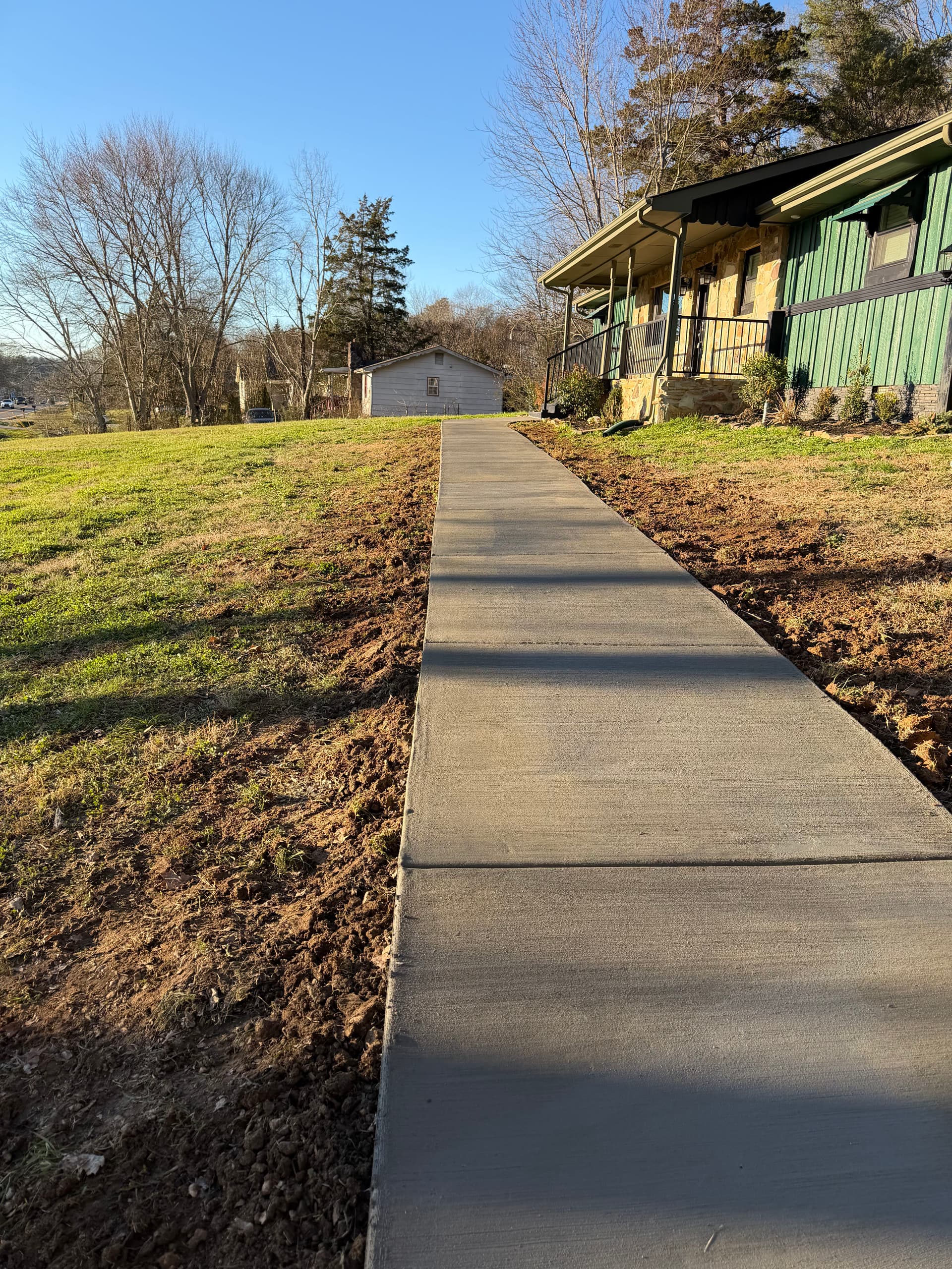 Gallery photos for New Broom Finish Sidewalk Installation in Chattanooga: Image #1