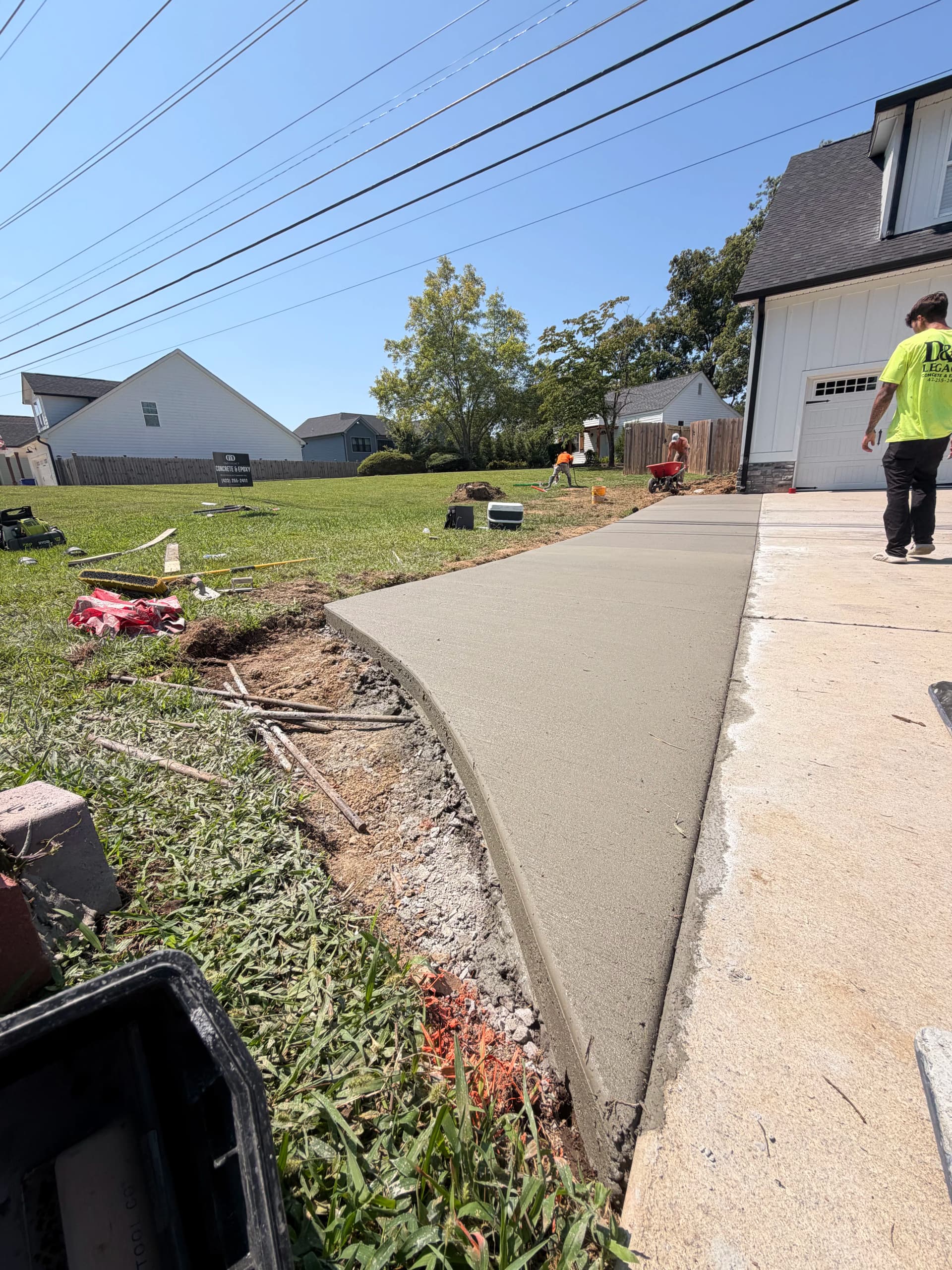 Gallery photos for Driveway Extension with Clean Broom Finish in Cleveland TN: Image #1