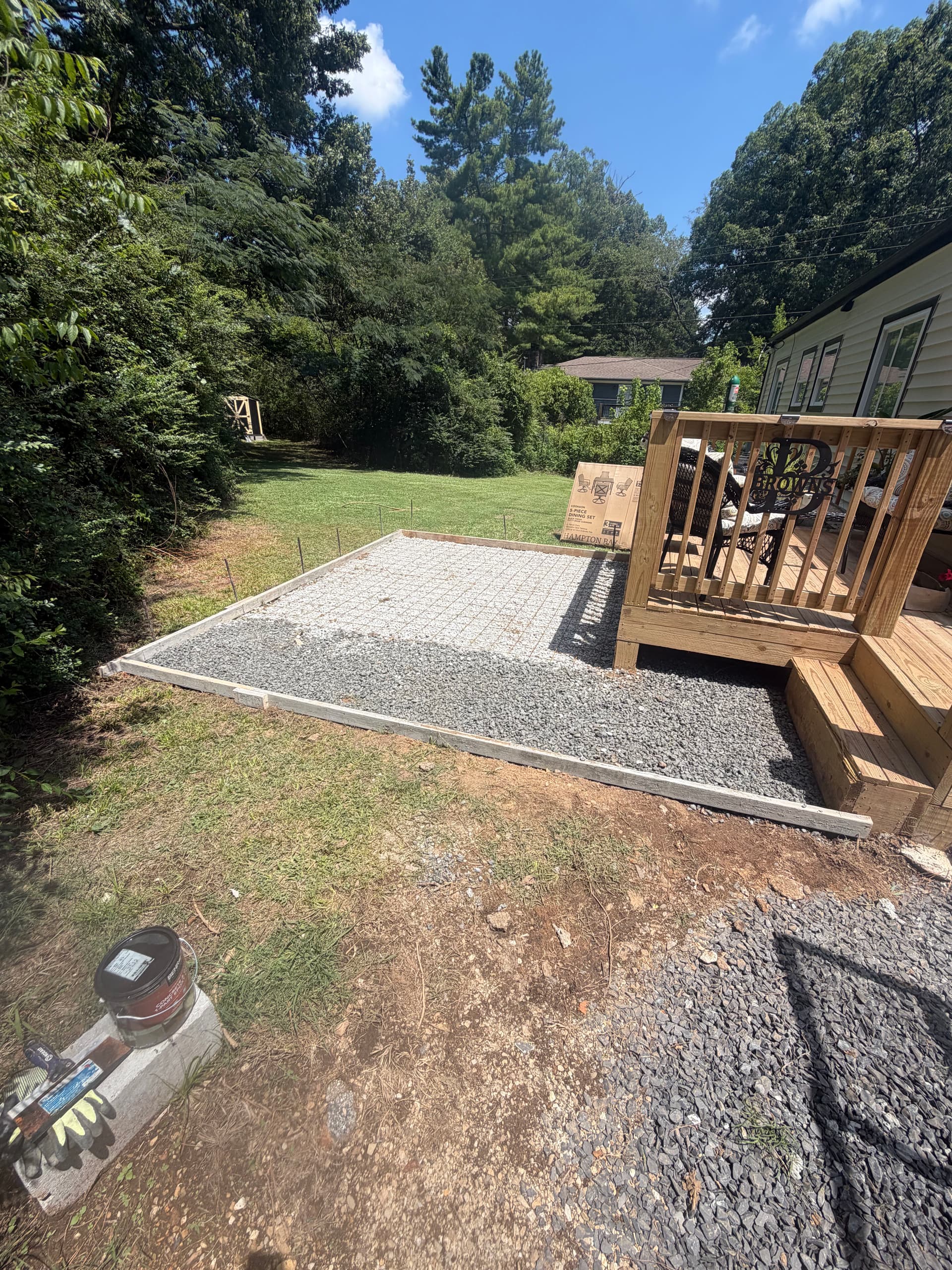 Gallery photos for 10x12 Concrete Patio with Picture Frame Finish in Hixson: Image #2
