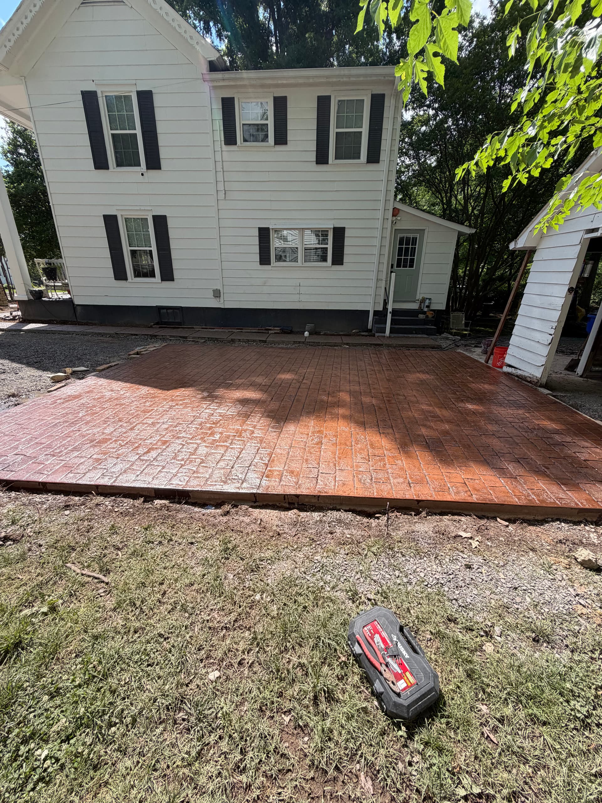 Gallery photos for Stamped Concrete Driveway Built for a Historic Cleveland TN Home: Image #3