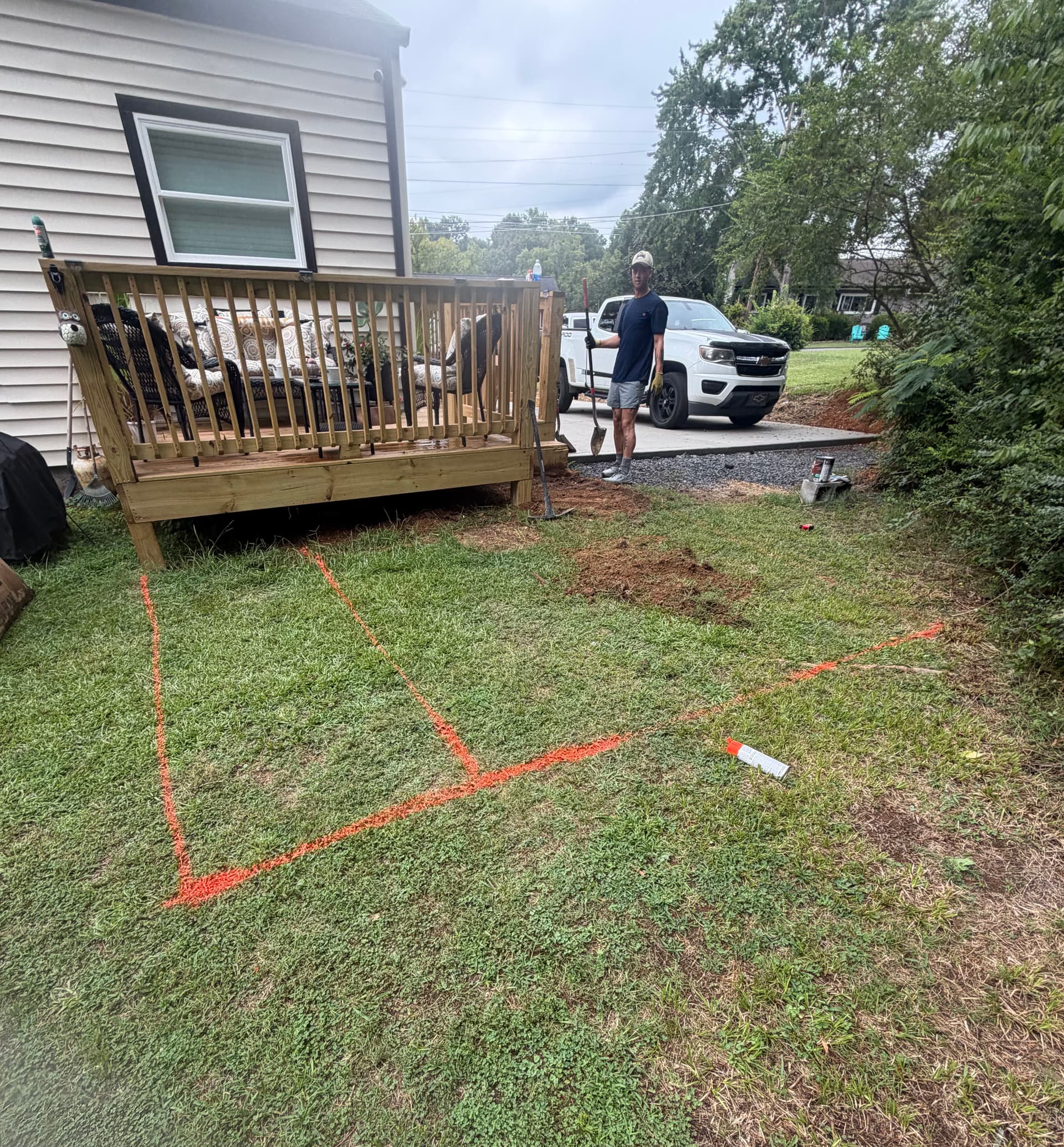 10x12 Concrete Patio with Picture Frame Finish in Hixson