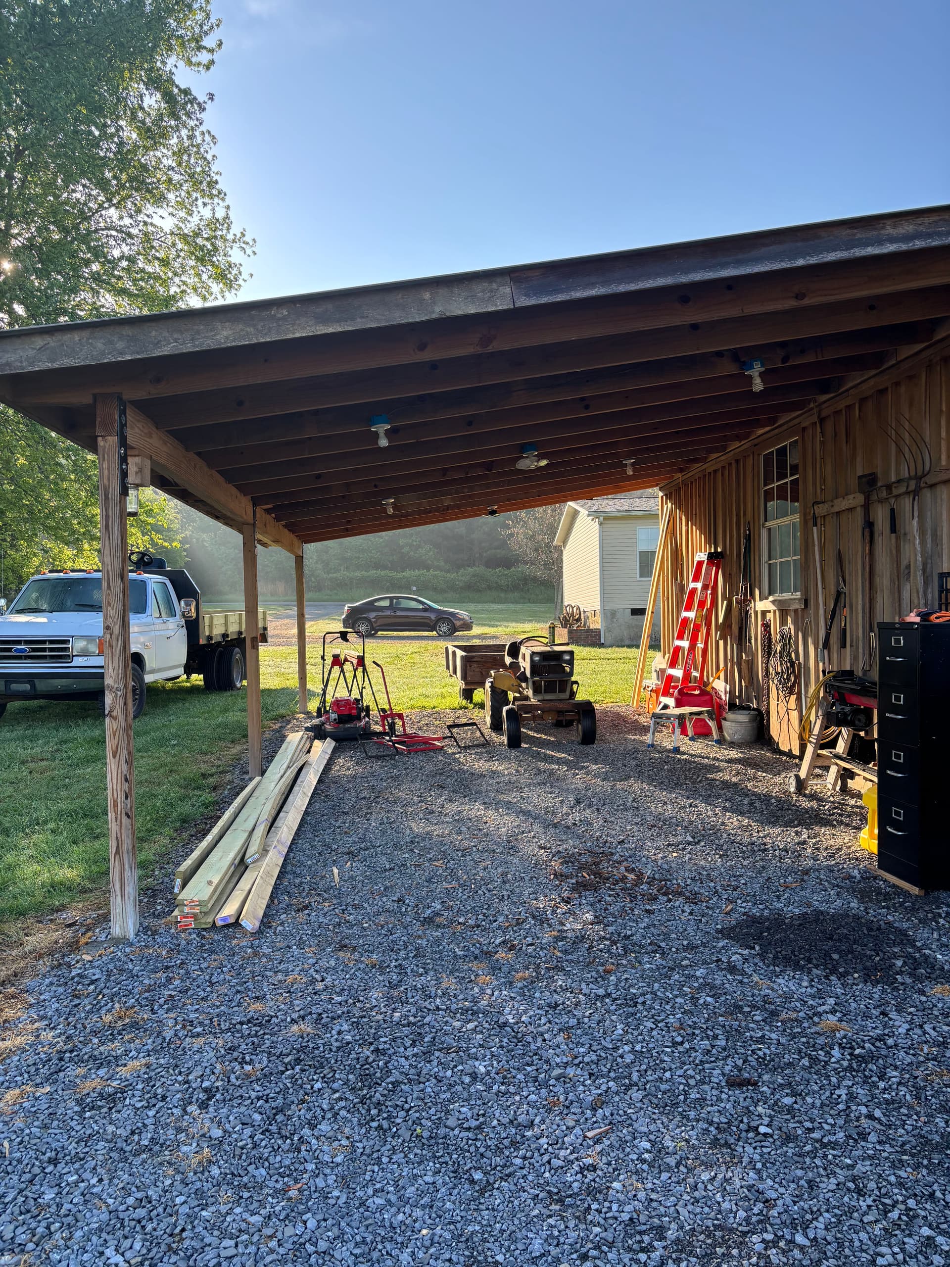Gallery photos for 25x15 Concrete Slab Poured for a Tractor Work Space: Image #1