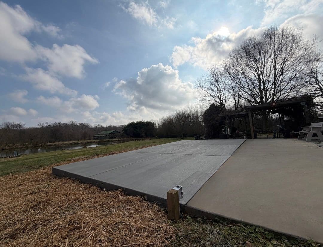 Gallery photos for Cleveland TN Backyard Enhanced with New Concrete Pad: Image #4