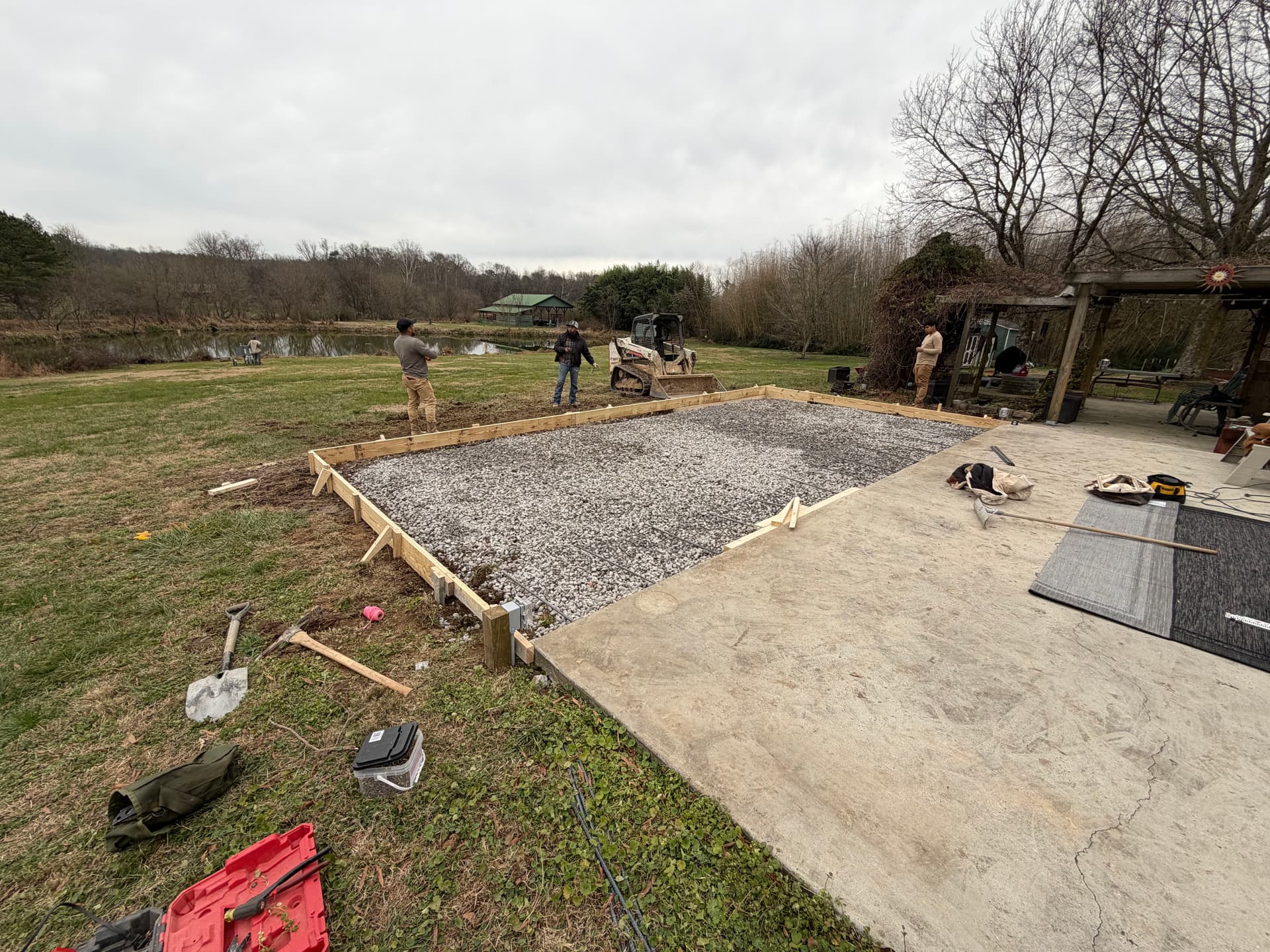 Gallery photos for Cleveland TN Backyard Enhanced with New Concrete Pad: Image #3