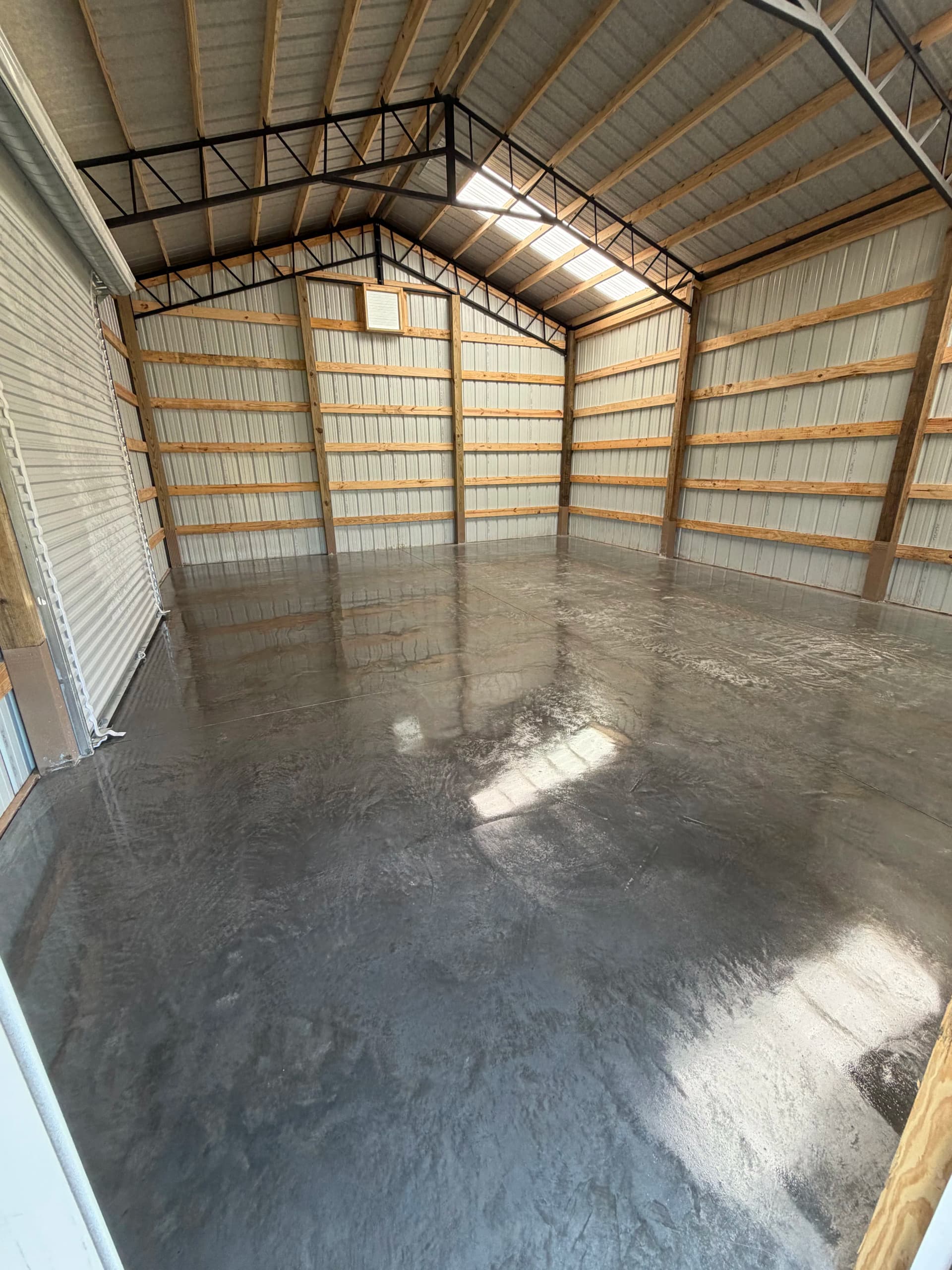 Sealed Concrete Slab for a 24x30 Pole Barn image