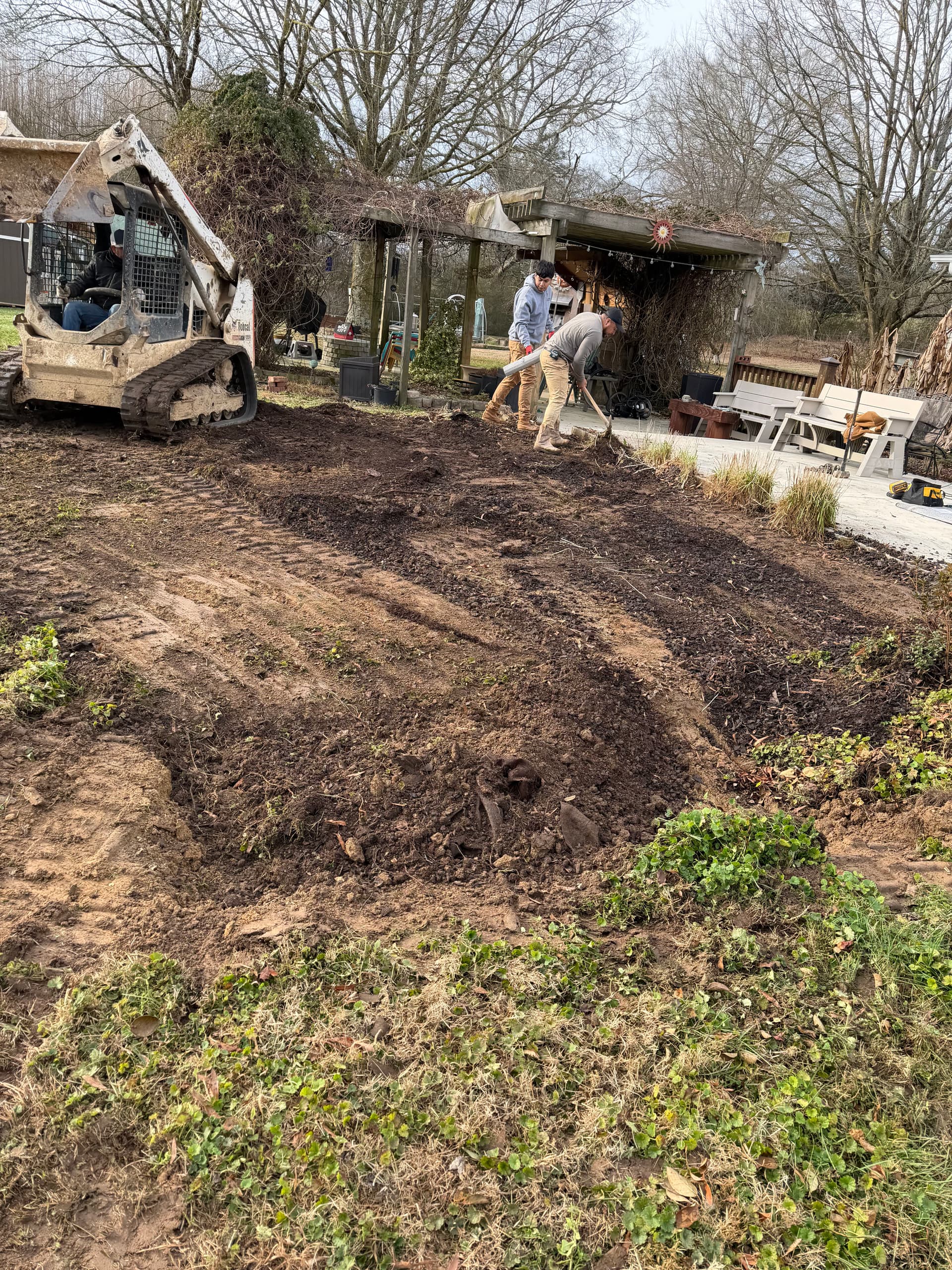 Gallery photos for Cleveland TN Backyard Enhanced with New Concrete Pad: Image #1