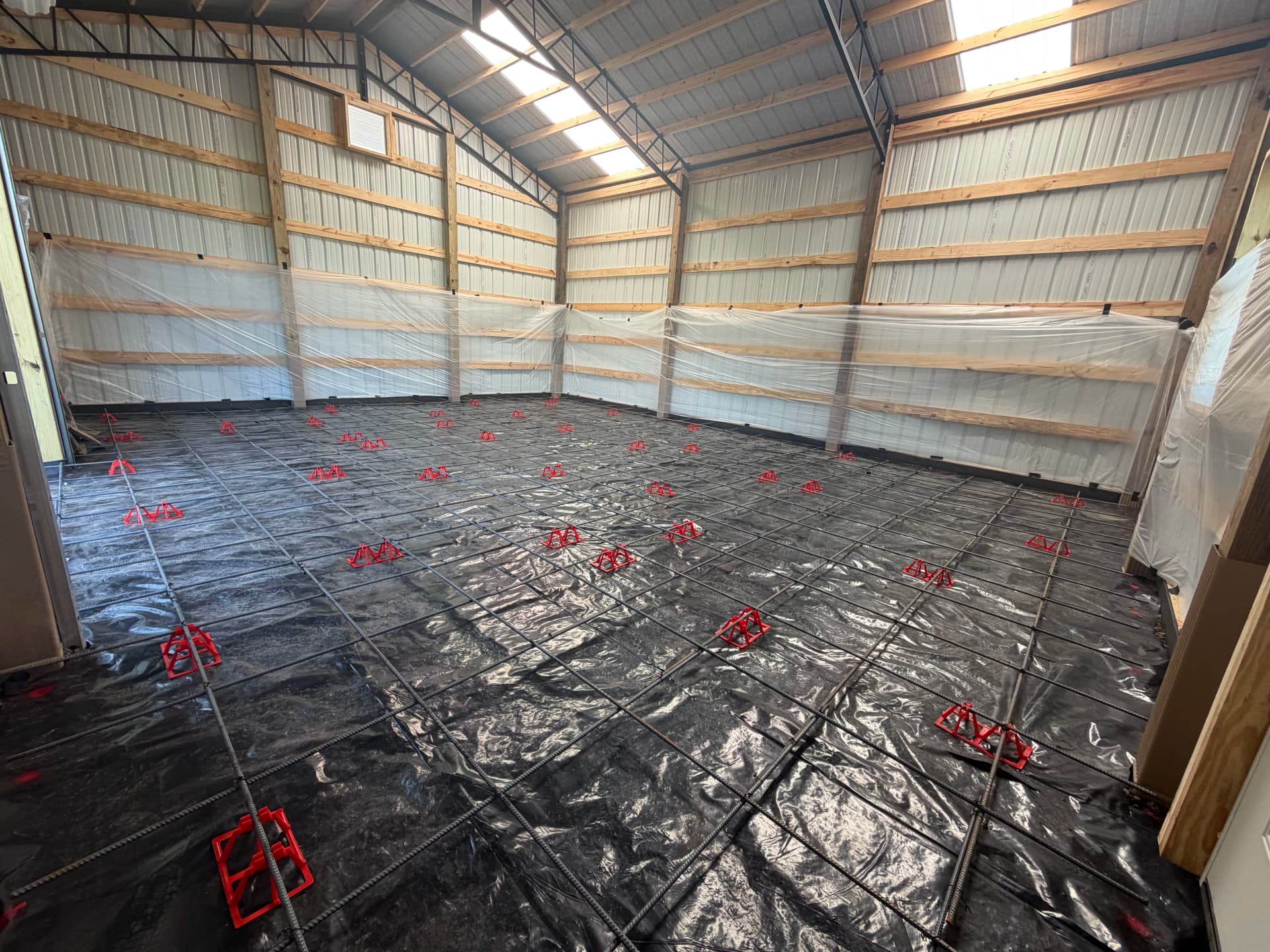 Gallery photos for Sealed Concrete Slab for a 24x30 Pole Barn: Image #2